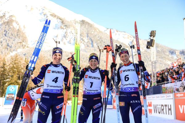 Podium Pursuit Women Lenzerheide 2023