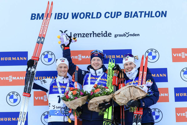 Podium Pursuit Männer Lenzerheide 2023