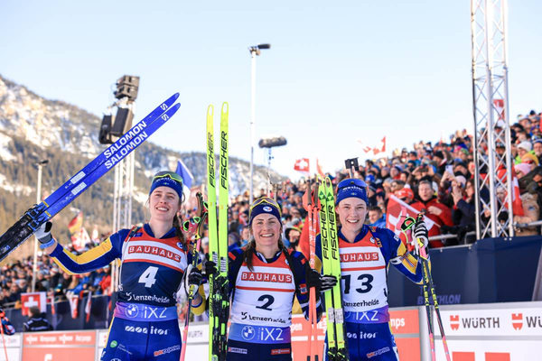 Podium Massentstart Frauen Lenzerheide 2023